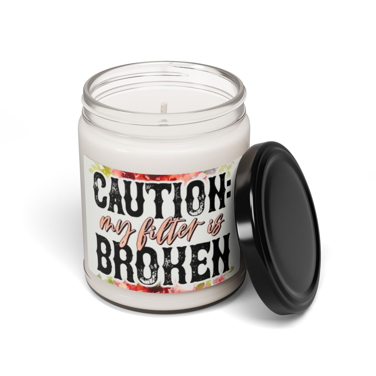 Caution: My Filter is Broken Scented Soy Candle - 9oz Aromatherapy