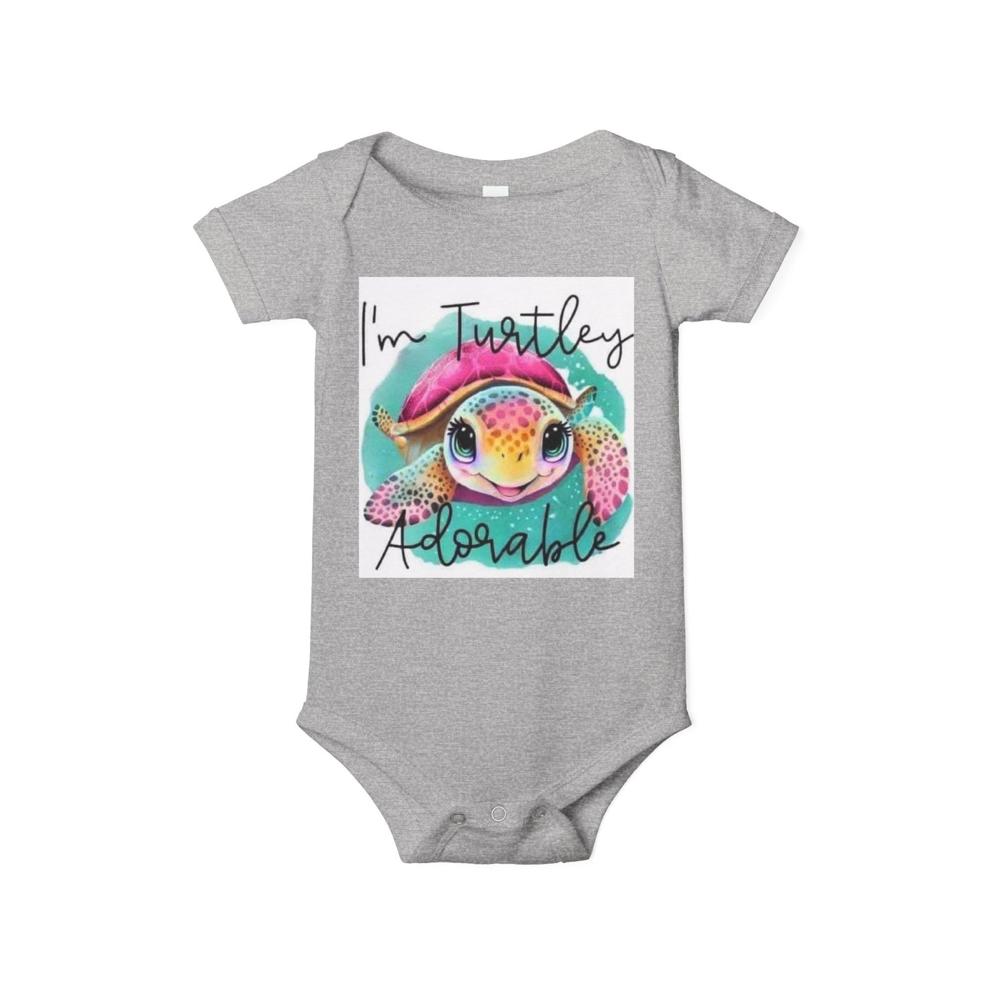 Adorable Turtle Infant One Piece - Perfect Baby Shower Gift