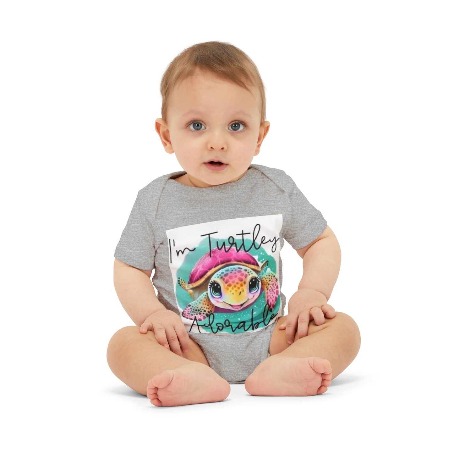 Adorable Turtle Infant One Piece - Perfect Baby Shower Gift