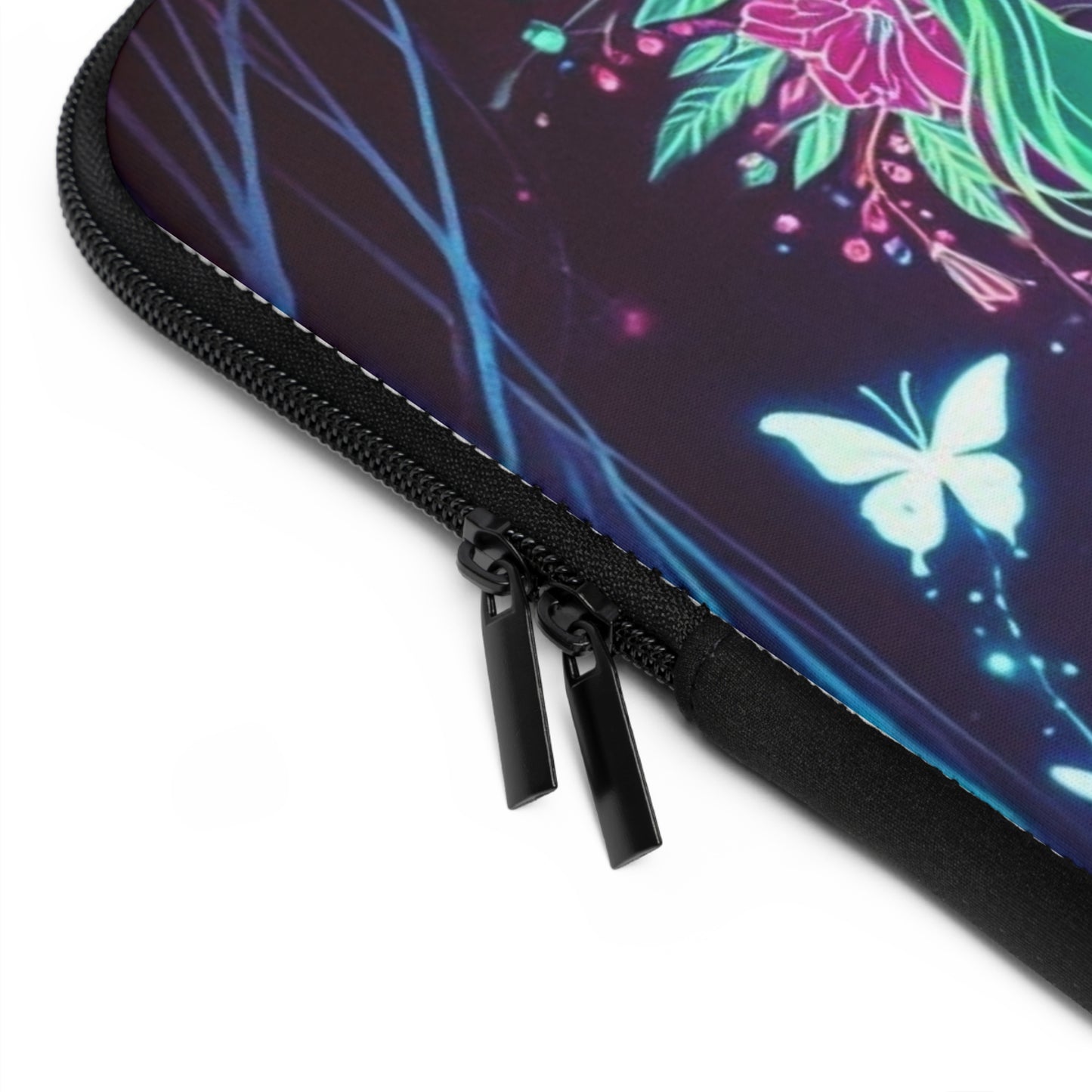 Enchanted Garden Laptop Sleeve with Floral Design