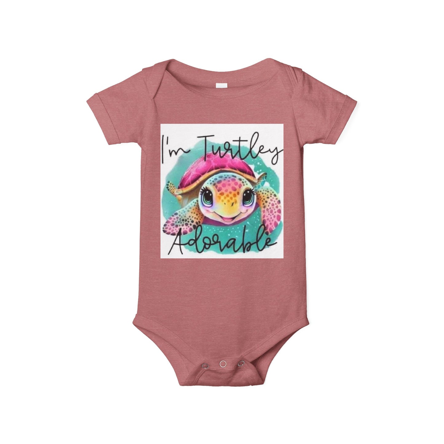 Adorable Turtle Infant One Piece - Perfect Baby Shower Gift