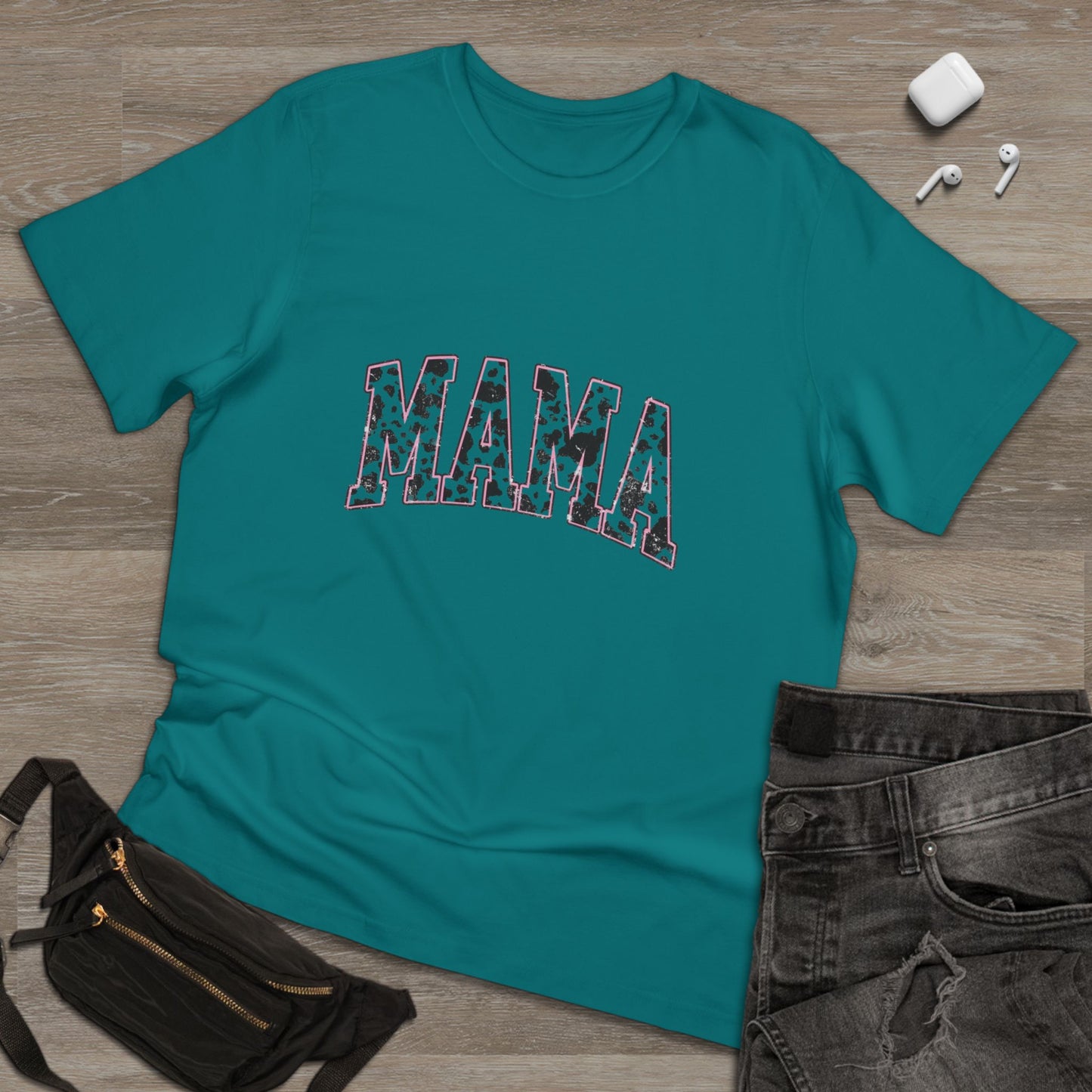 Mama Cow Print Unisex Deluxe T-Shirt - Perfect Gift for Moms