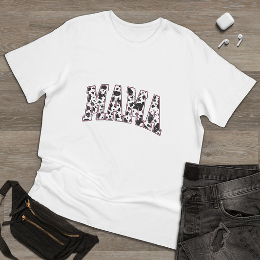 Mama Cow Print Unisex Deluxe T-Shirt - Perfect Gift for Moms