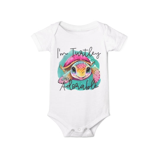 Adorable Turtle Infant One Piece - Perfect Baby Shower Gift